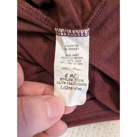 Blumin Apparel Women's Purple/Mauve Long Sleeve WeatheredShirt Dress Size Large - Picture 5 of 9